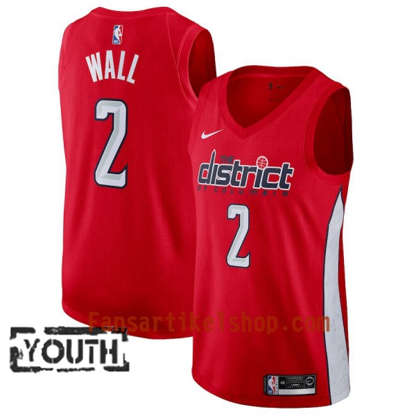 Washington Wizards Trikot John Wall 2 2018-19 Nike Rot Swingman - Kinder Washington Wizards Trikot John Wall 2 2018-19 Nike Rot Swingman - Kinder